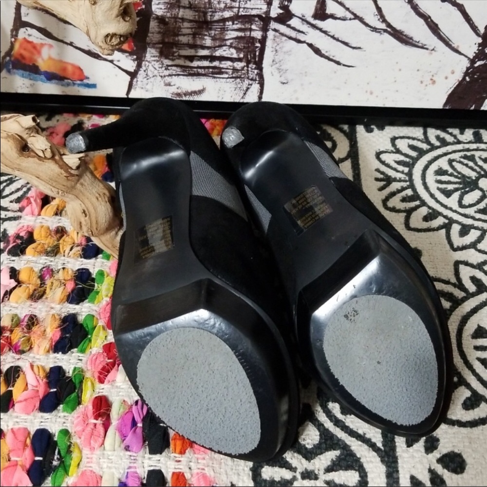 Bakers black and gray suede leather booties - Picture 4 of 5